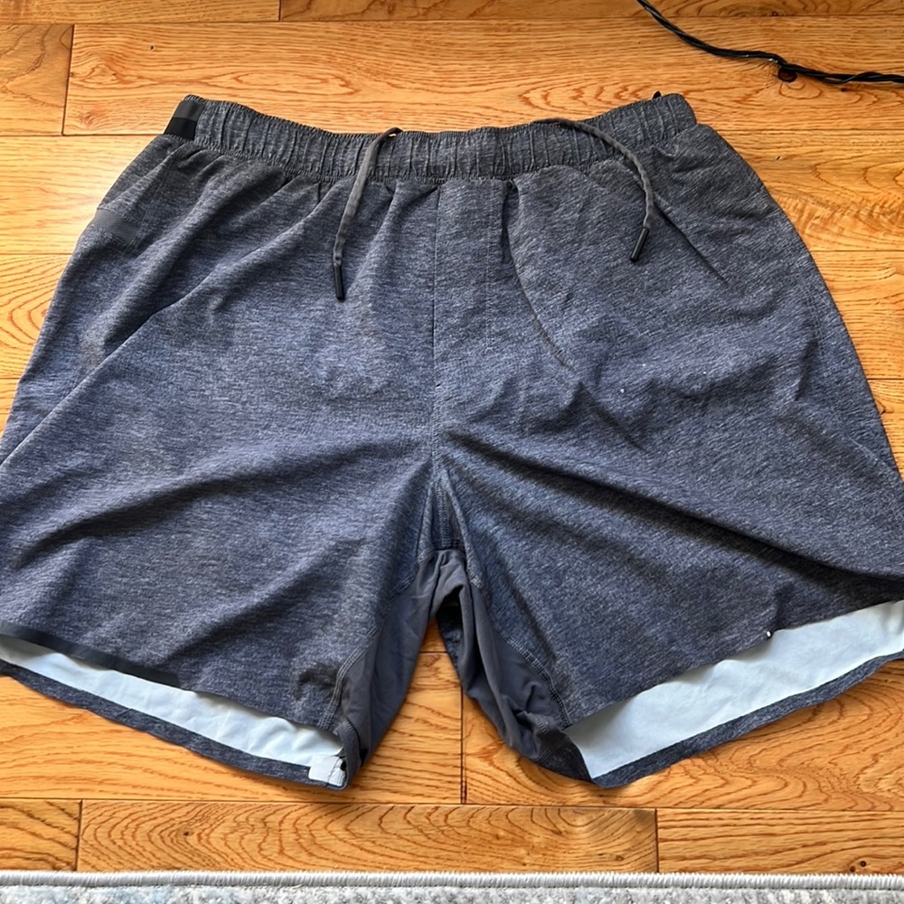 Lululemon surge shorts 7” inseam no liner charcoal grey